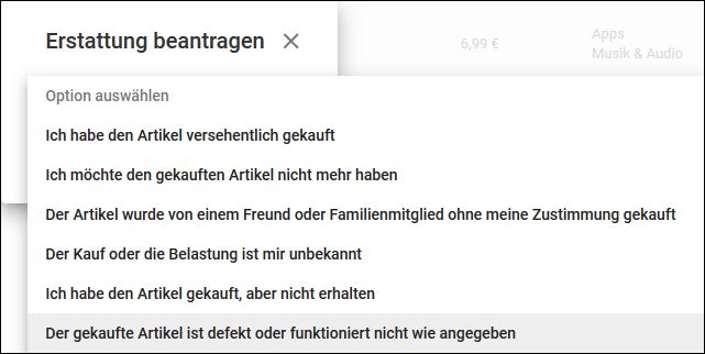WetterOnlinePro - Erstattung beantragen